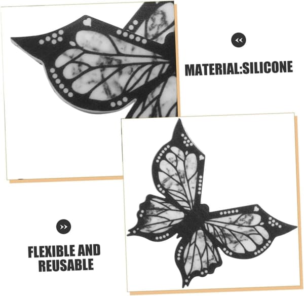 Eyeliner Stencil Sommerfugleformet Makeupværktøj Silikonemateriale til Begyndere