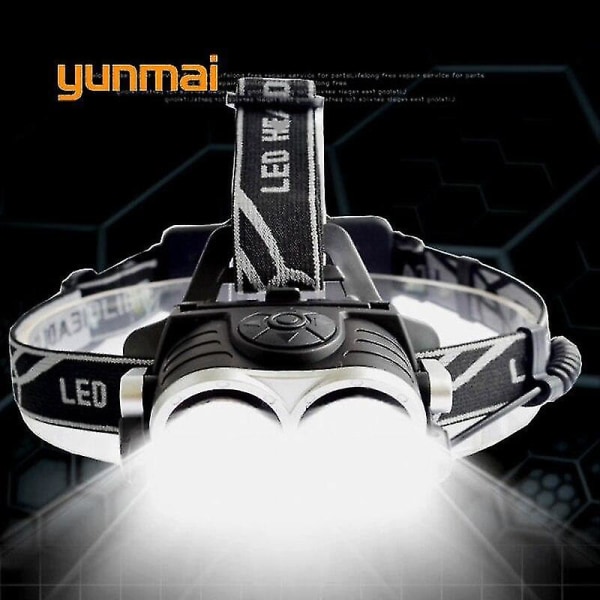 USB-drevet LED-forlygte Zoom 5000 Lumen T6 Pandebåndslampe