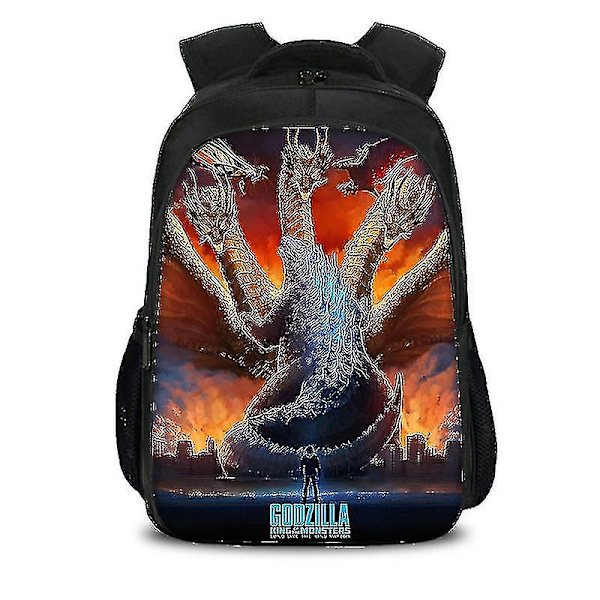 Godzilla Dinosaur Monster Skoletaske Skulder Computer Rygsæk Stor Kapacitet-r style6