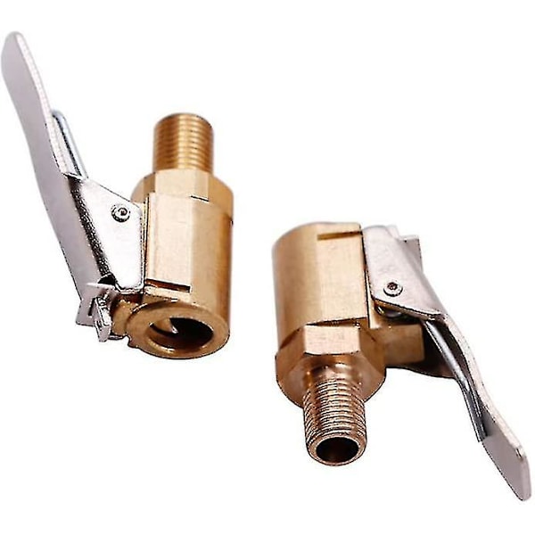 Dekkluftnipler, Messing Dekkventil Luftpumpe Klips, Bilpumpe Tilbehør Tråd Dysen Adapter