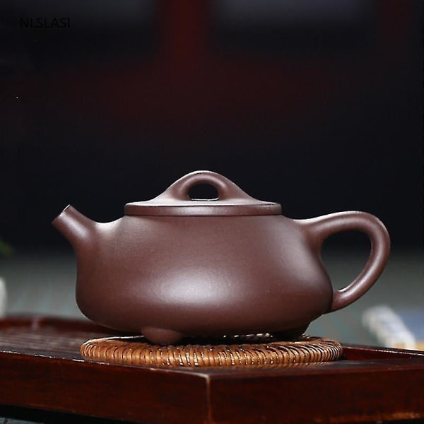 Yixing Classic Stone Scoop Tea Pot Purple Clay Filter Beauty Waterkokare