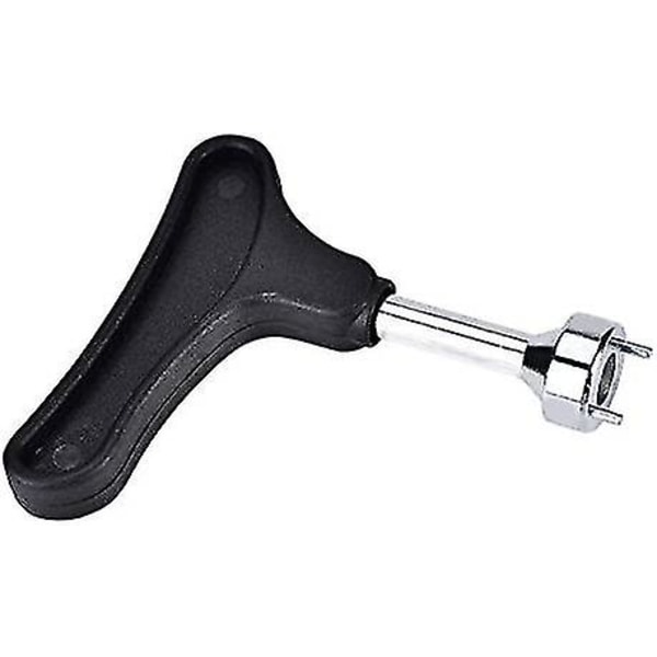 Golfsko Spike-nøgle Holdbar rustfrit stål håndholdt Golfsko Spike-værktøj (sort) (1 stk)
