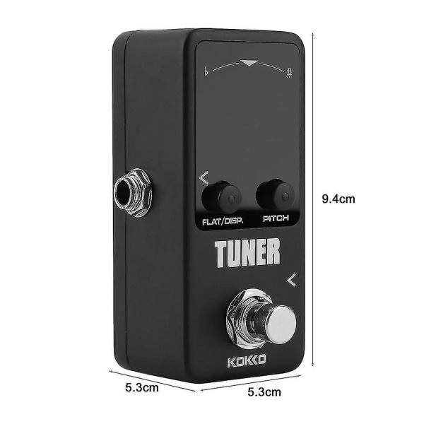 Pedal Tuner for Gitar, Bass, Fiolin og Strengeinstrumenter