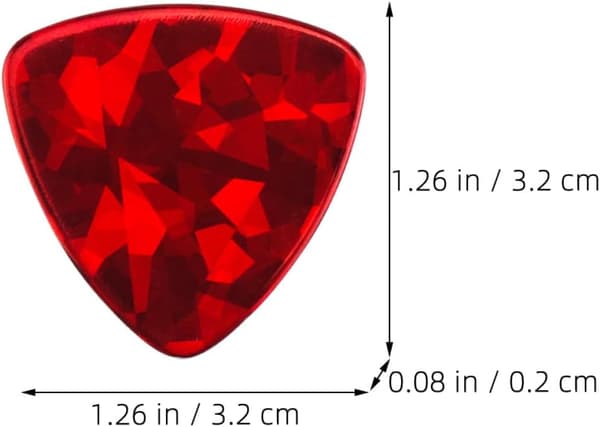 2st elgitarrplektrum 0,96 mm tjocklek ABS-material robust