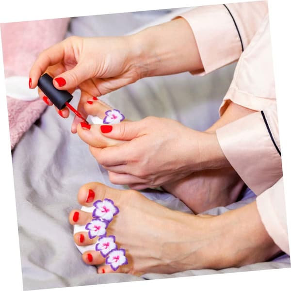 8 stk. silikone manicure-separator tåspreder til pedicureværktøj tådelere til neglelakseparator