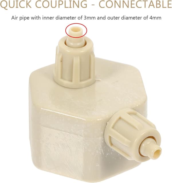 2 stk Co2 reaktorflaskekorker Co2 systemflaskekorker Abs materiale Praktisk