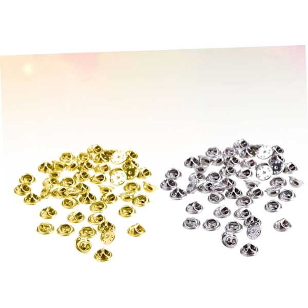 200 stk. Metall Sommerfugl Hatt Clutch Badge Clutches Pin Backs Erstatning