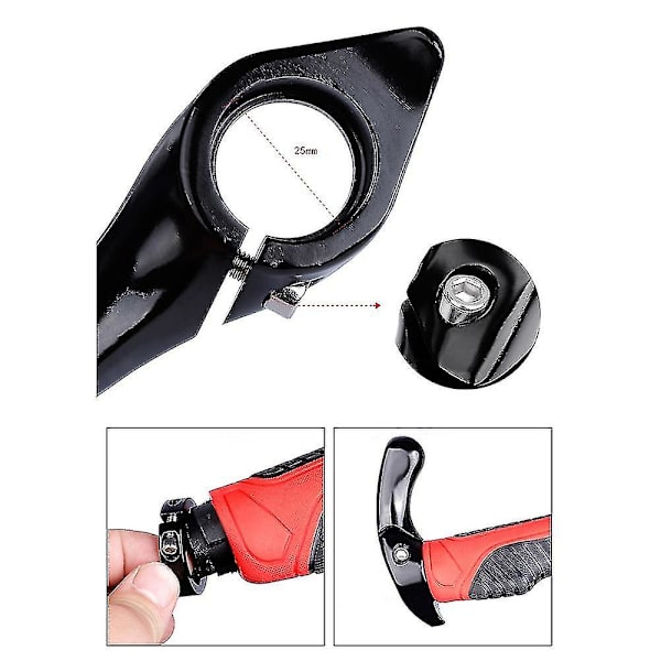 Sykkel Aluminium Alloy Håndgrep Foran Styre Håndtak Deksel Holder Sykling Håndstøtte Sykkel Styre En