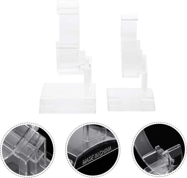 Akryl ur display stand ur organizer base ridsefast overflade 2 stk til hjem og kontor