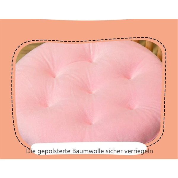 Set med 2 Sittdynor, Stolsdynor med Band, Sammetsdynor, Sittdyna, Stolsdyna för inomhus