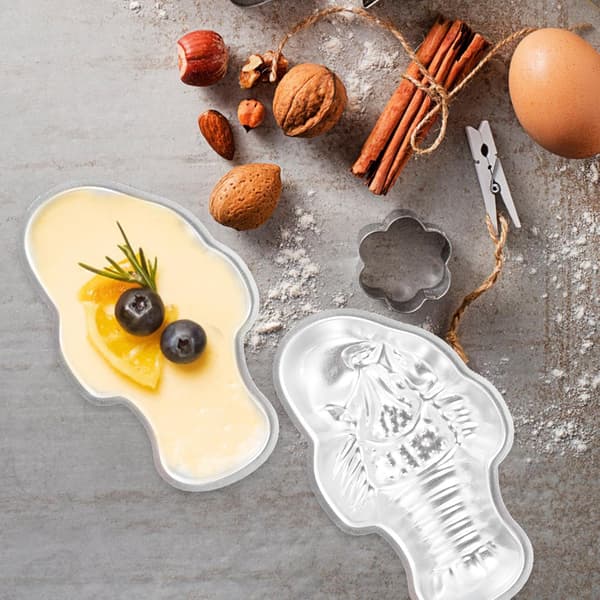 Varmebestandig bakeform puddingform sølv aluminiumslegering kreativ form