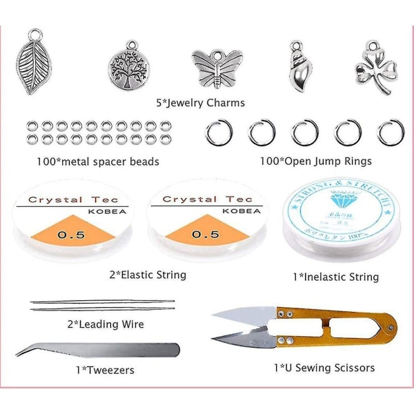 Glass Perler Armbånd Making Beading smykker Kit