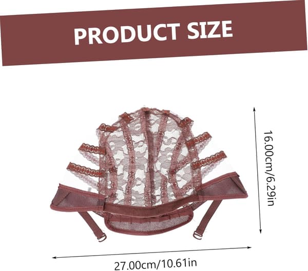4st Spets Perukmössa Perukhattar Elastisk Hem Salong Mesh Hatt Frisörtillbehör