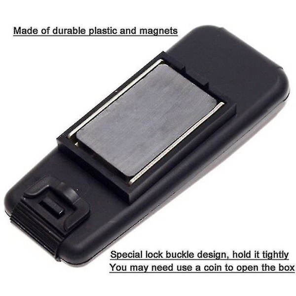 Magneettinen auton avaimenpidikelaatikko ulkokäyttöön säilytyslokeromagneettinen kotitoimisto