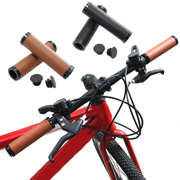 1 sæt cykelhåndtagscover Soft Touch Behagelig at bruge Kunstlæder udskifteligt styr greb Cykeltilbehør