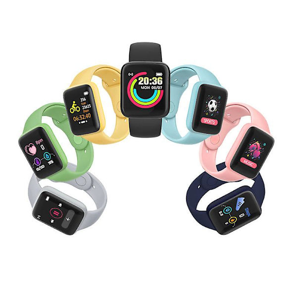 Smart Armbånd Hjertefrekvens Blodtryk Multifunktionel Bluetooth Ur Gray
