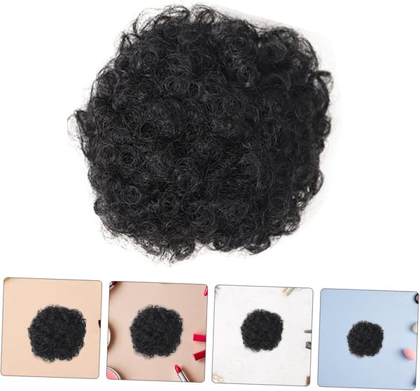 Lockig Afro Puff Dragsko Hästsvans Syntetisk Hårknutsförlängning