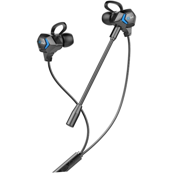 Ergonomiska Arc-formade Öronvingar In-ear Trådbundna Gaming Hörlurar Mikrofon