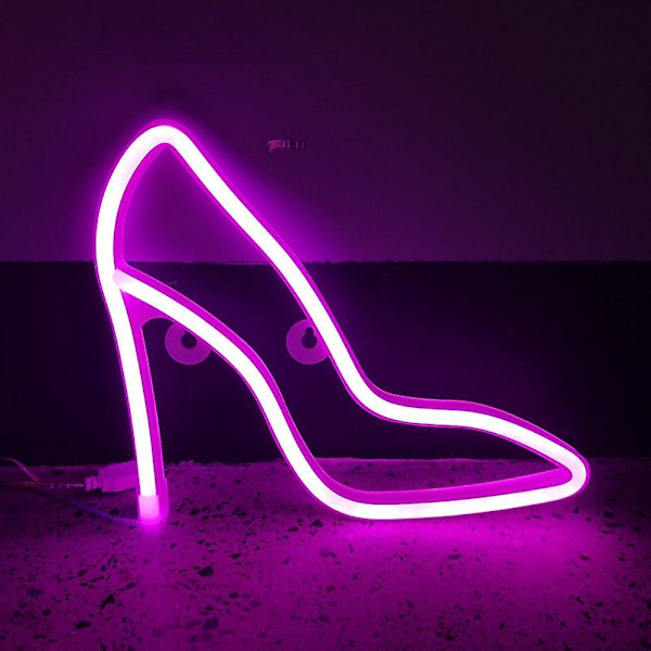 LED Neon Dekorative Lys Neon Skilt Formet USB Opladning