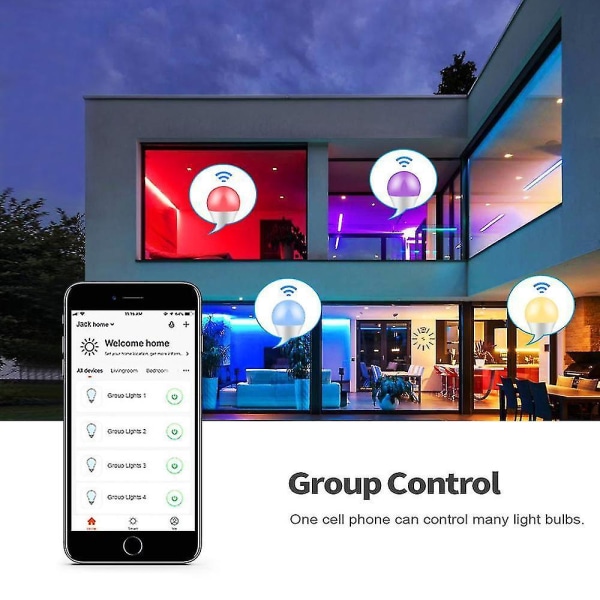 Wifi Led Tuya Smart Light Bulb Rgb Bluetooth App Dimbar