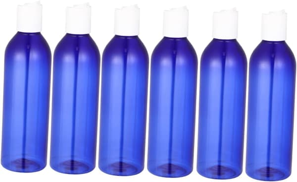 6 st reseflaskor för schampo, lotion, bärbar schampodispenser, säkert luktfritt material