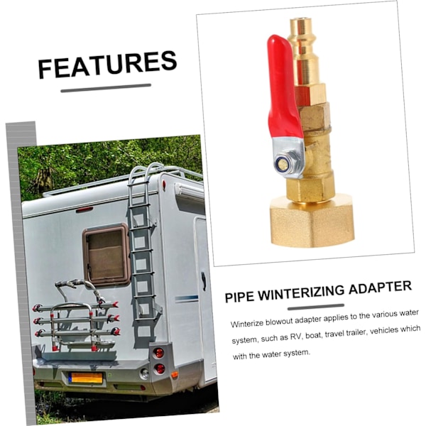 Udblæsningskobling Adapter Slangekoblinger Hurtigudløsning til Sprinklersystemer Anti-deformation