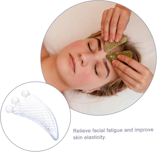 Ansigtsmassagebræt Ansigtskraber til Gua Sha Ansigtsværktøjer Multifunktionelt skrabe-massagebræt