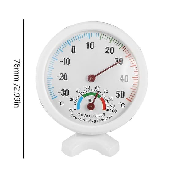 Ts-th108 Innendørs Helsetermometer Hygrometer Hvit