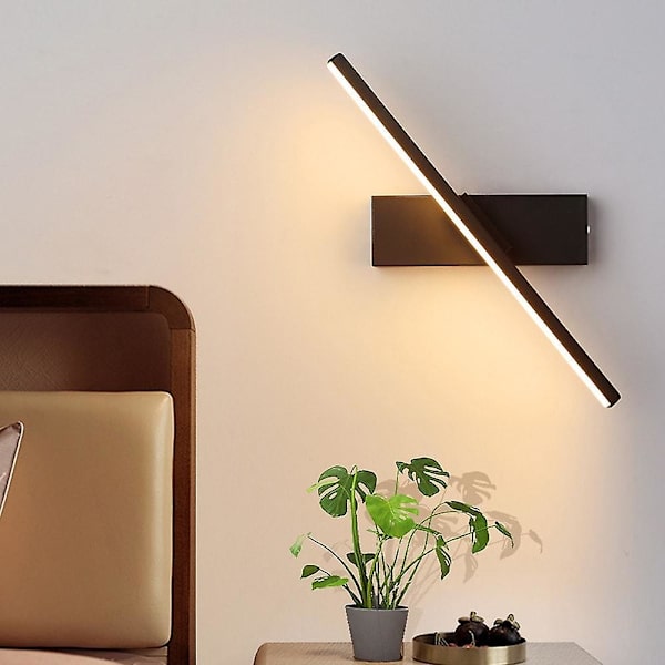 1-lys 330 Graders Vægmounted LED Justerbar Rotationslampe