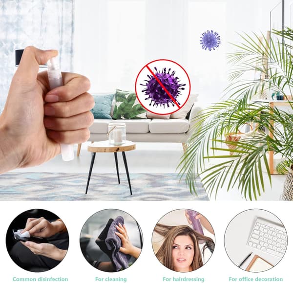 5 stk påfyllbare pennformede parfymeflasker reisespraybeholdere kompakte kosmetikkflasker
