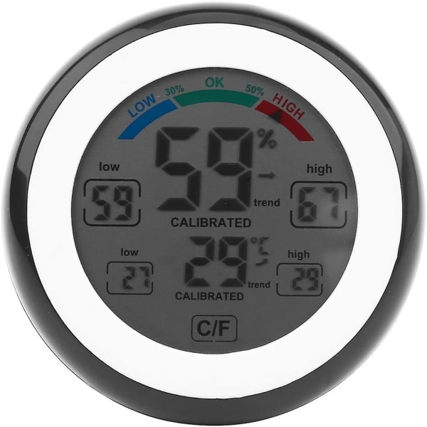 Digitalt LCD temperaturtermometer Hygrometer Trådløs elektronisk temperatur fugtighedsmåler