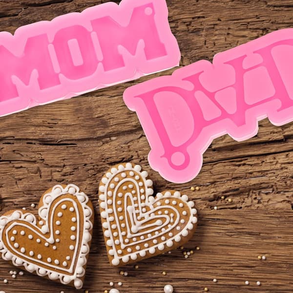 4 stk silikon sjokoladeform kakeform mamma silikonform flerbruksbaking