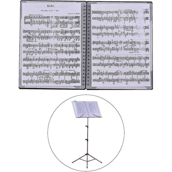 Musiknotesmappe - Mappe i A4-format, dobbeltsidet, musikmappe til noder An (shikai)-yuhao
