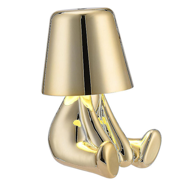 Thinker Little Golden Men Bordlamper Skrivebordslys 3 Niveau