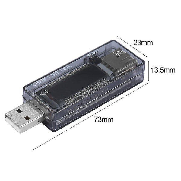 Mobil Strøm USB Oplader Strøm Voltmeter Amperemeter