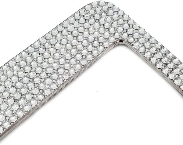 2 st Kristall Nummerplåtsramar, Bling Lyx Handgjorda Glitter Diamant Bilpresent