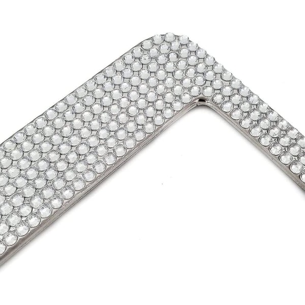 2 stk Krystall skiltrammer, Bling Luksus Håndlaget Glitter Diamond Bilgave