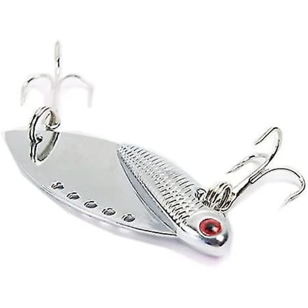 Metal Hard Fishing Lure Fishing Spinner Blade Til Bassfiskeri Sort, Guld, Sølv 5stk