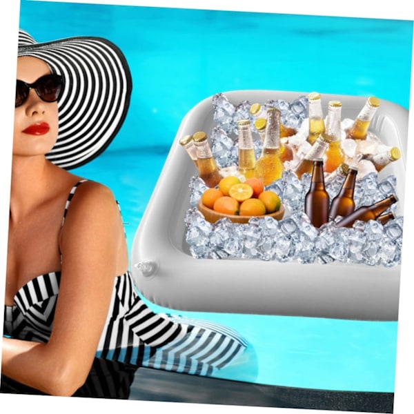 Pool Party Tillbehör Uppblåsbar Kylbricka St Drickhållare Lätt Vikbar