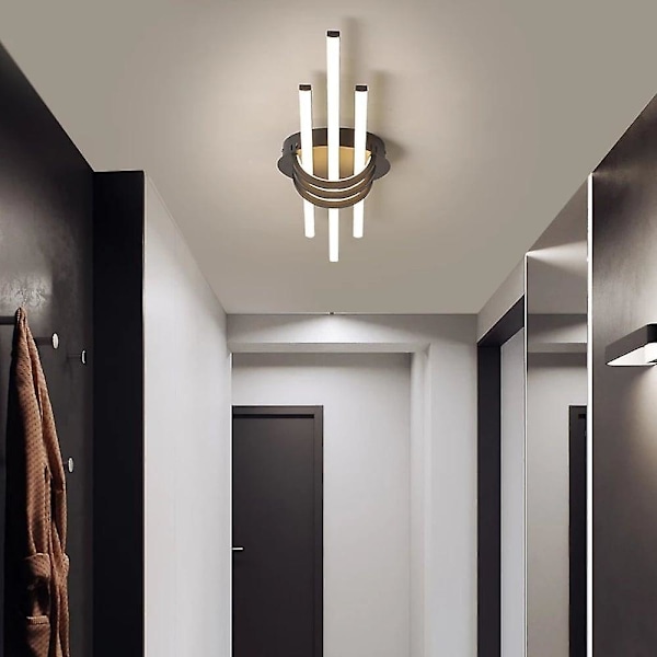 80cm LED Loftlampe Geometrisk Design Sort Hvid Minimalistisk