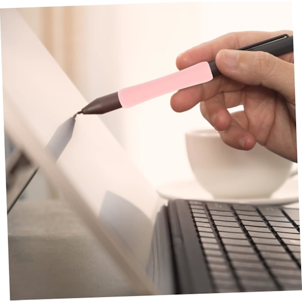 Kynän 1/2 Stylus-hihat 6 kpl Silikonisuojukset Kynänsuoja Täysi Helppo käyttää Anti Design