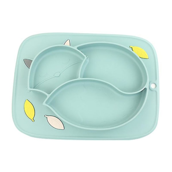 Baby silikon tallerken Barneskål Fox Silica Middagstallerken for barn,silikon middagstallerken,a