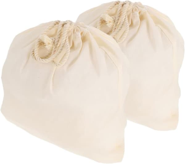 2 stk. melkenøttepose, silduk, bomullsfilterposer for soyamelk, kaffe og yoghurt