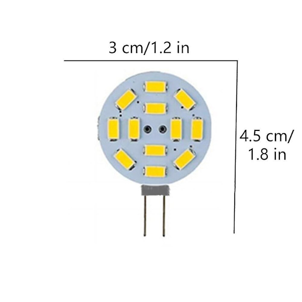 10 kpl 3W Bi-pin Levy-LED-lamppu 300lm G4 SMD5730