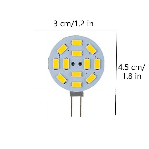 10 st 3W Bi-pin Disc LED-lampa 300lm G4 SMD5730