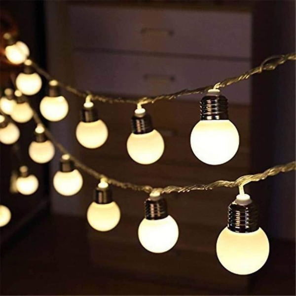 Led Solar String Lights 3,5m G50 Retro Pære Hage Light