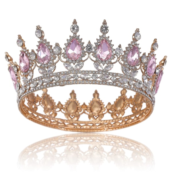 Barnedagsgave prinsessekroner og tiaraer til småjenter - krystall