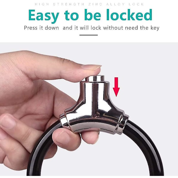 Mini Cykellås Kabel Bärbar Stöldskydd Cykel Lås Säkerhet Cykling Kabel Lås Zin Present