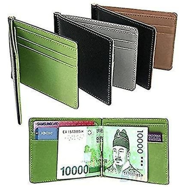 Slank pengeklip tegnebog Kreditkort-id-holder Bifold Herre