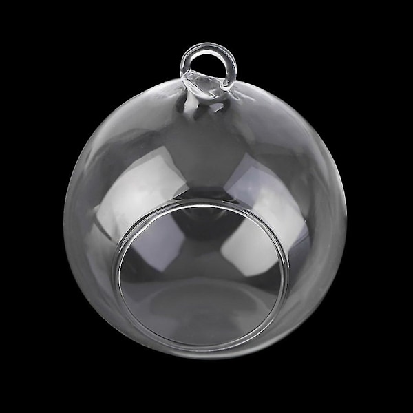 8 cm Klar Hængende Glas Blomster Vase Terrarium Beholder